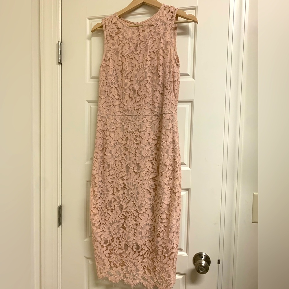 Pink lace Ralph Lauren dress
